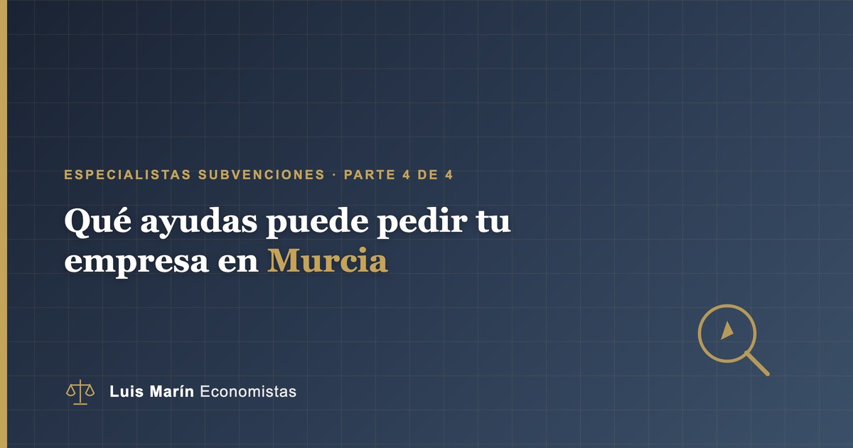Ayudas y subvenciones para empresas en Murcia