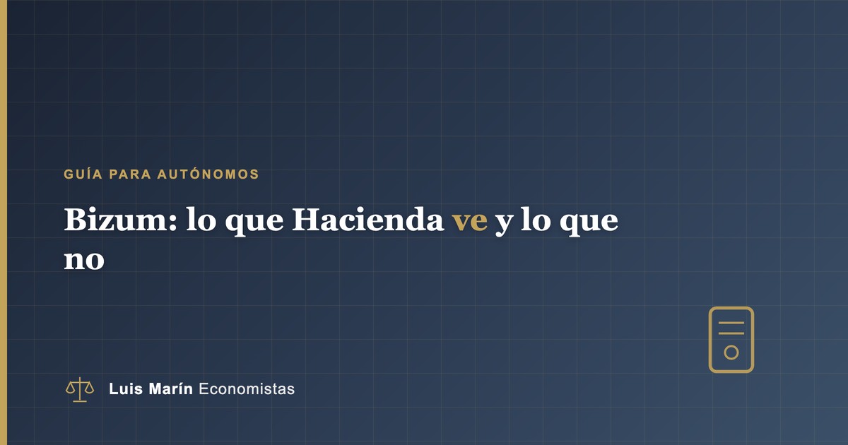 Bizum para autónomos: qué ve Hacienda y qué no